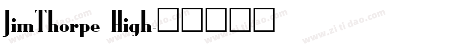 JimThorpe High字体转换